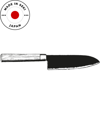 KAI Cutit Santoku Pure Komachi 2, 15 cm